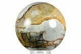 Polished Picasso Marble Sphere - Utah #371146-1